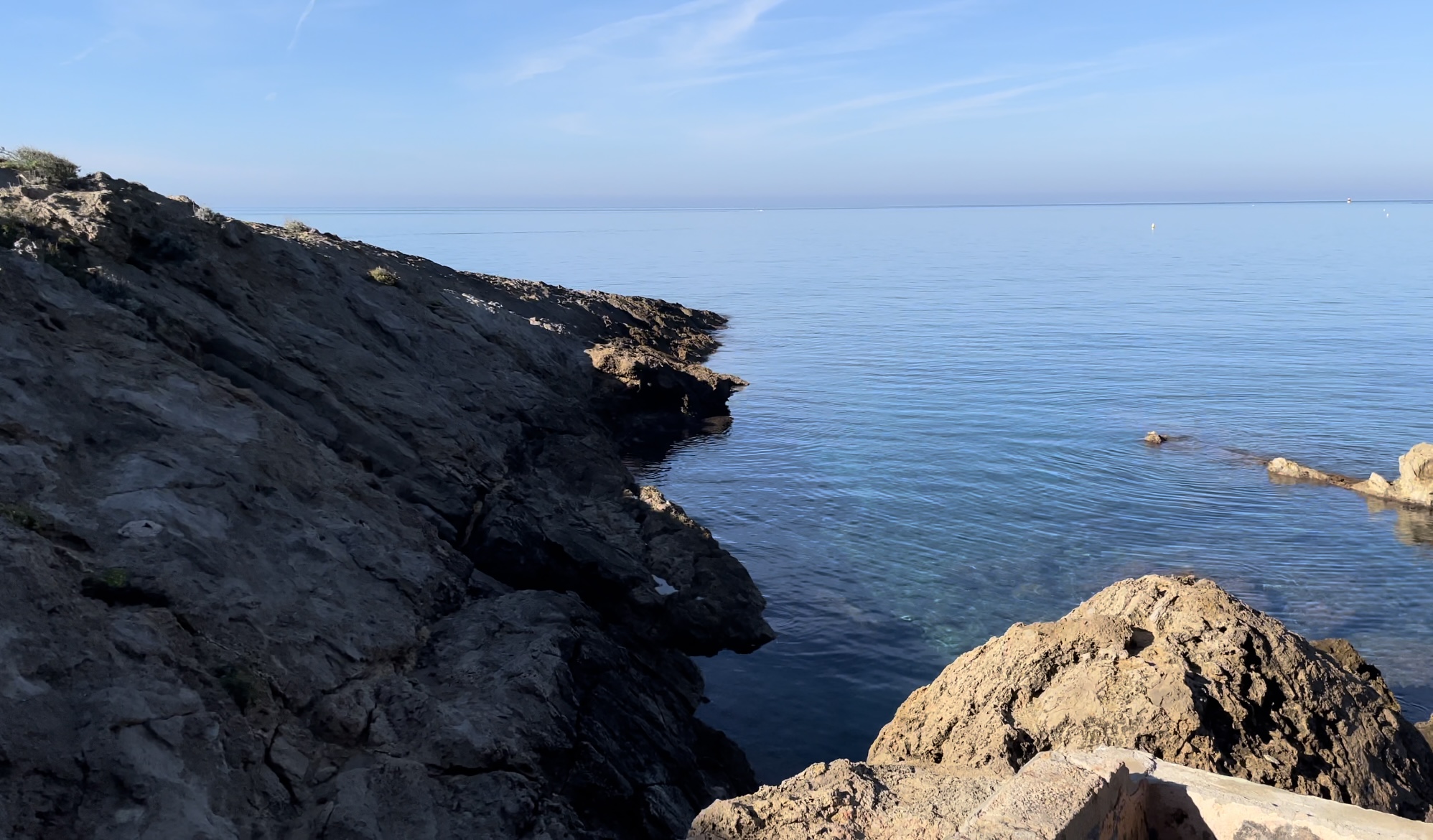 Felsformation, Meer, Blick